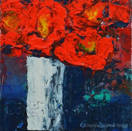 "Flower Series No 76" original fine art by Katie Jeanne Wood "Flower Series No 76" original fine art by Katie Jeanne Wood