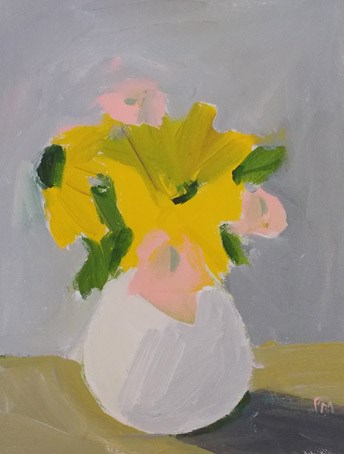 "Yellow in White" original fine art by Pamela Munger "Yellow in White" original fine art by Pamela Munger