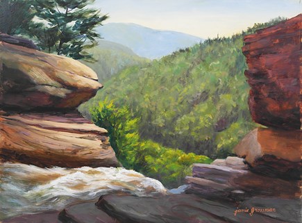 "Boulders Above Kaaterskill Falls" original fine art by Jamie Williams Grossman "Boulders Above Kaaterskill Falls" original fine art by Jamie Williams Grossman