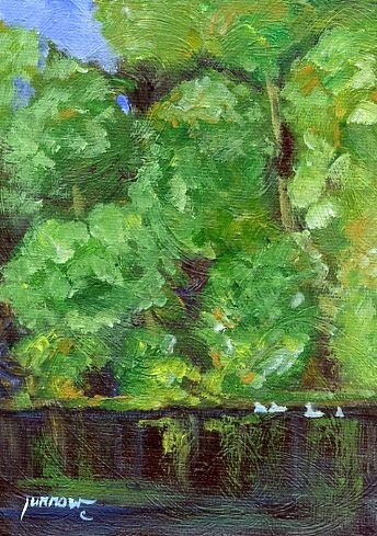 "ORIGINAL PAINTING - GOOSE CREEK #3" original fine art by Sue Furrow "ORIGINAL PAINTING - GOOSE CREEK #3" original fine art by Sue Furrow