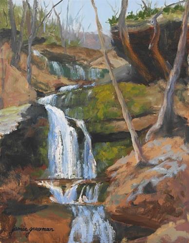 "Spring Thaw at the Falls" original fine art by Jamie Williams Grossman "Spring Thaw at the Falls" original fine art by Jamie Williams Grossman
