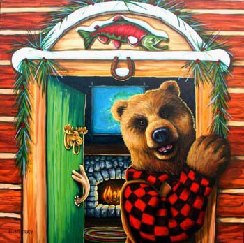 "WARM WELCOME" original fine art by Kristy Tracy "WARM WELCOME" original fine art by Kristy Tracy