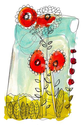 "How Does Your Garden Grow" original fine art by Tonya Doughty "How Does Your Garden Grow" original fine art by Tonya Doughty