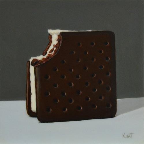 "Ice Cream Sandwich" original fine art by Kim Testone "Ice Cream Sandwich" original fine art by Kim Testone