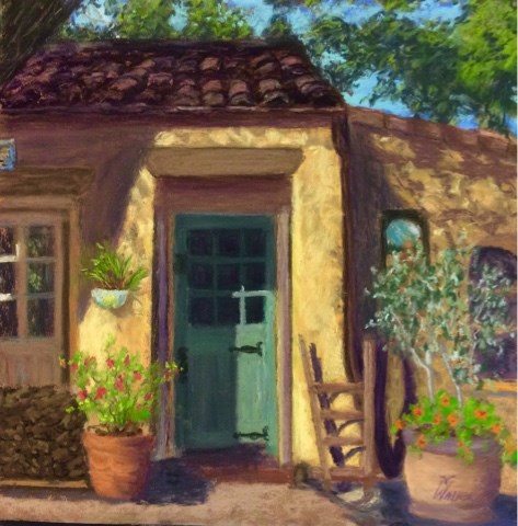 "THE BLUE DOORWAY" original fine art by Marti Walker "THE BLUE DOORWAY" original fine art by Marti Walker