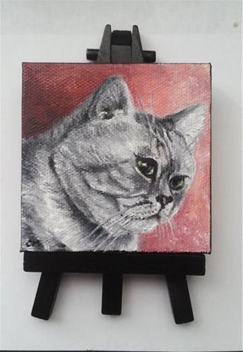 "Custom Cat Portrait" original fine art by Camille Morgan "Custom Cat Portrait" original fine art by Camille Morgan