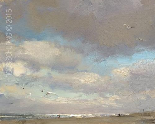 "Clouds are Great" original fine art by Roos Schuring "Clouds are Great" original fine art by Roos Schuring