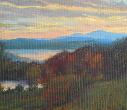 "Church’s Sunset" original fine art by Jamie Williams Grossman "Church’s Sunset" original fine art by Jamie Williams Grossman