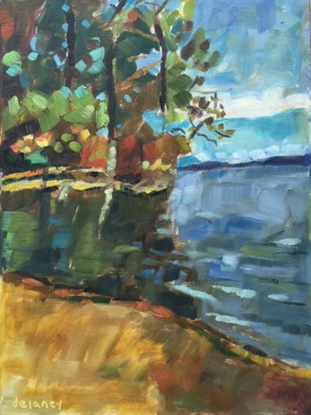 "CALMING THOUGHTS" original fine art by Jean Delaney "CALMING THOUGHTS" original fine art by Jean Delaney
