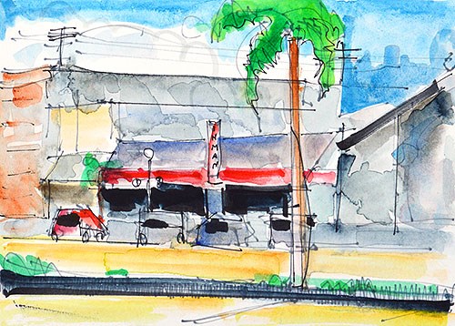 "Hillcrest Watercolor Painting" original fine art by Kevin Inman "Hillcrest Watercolor Painting" original fine art by Kevin Inman