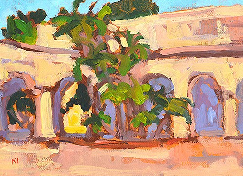 "Balboa Park Arches" original fine art by Kevin Inman "Balboa Park Arches" original fine art by Kevin Inman