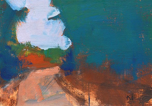 "Overcast, Laguna Canyon" original fine art by Kevin Inman "Overcast, Laguna Canyon" original fine art by Kevin Inman