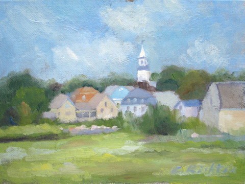 "Town of Essex" original fine art by Keiko Richter "Town of Essex" original fine art by Keiko Richter