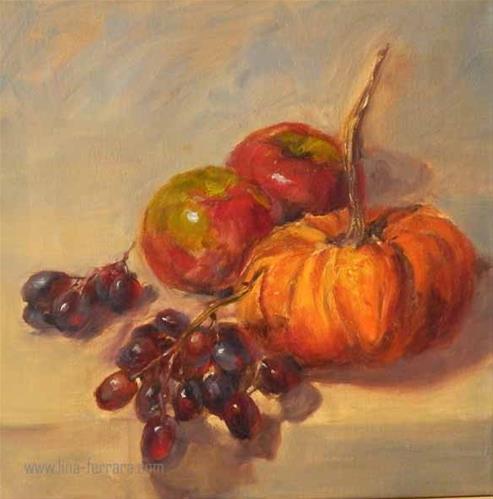 "Fall Harvest" original fine art by Lina Ferrara "Fall Harvest" original fine art by Lina Ferrara