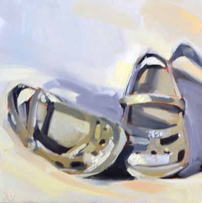 "Fancy Crocs" original fine art by Jessica Green "Fancy Crocs" original fine art by Jessica Green