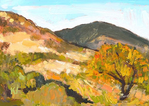 "Mission Trails Plein Air" original fine art by Kevin Inman "Mission Trails Plein Air" original fine art by Kevin Inman