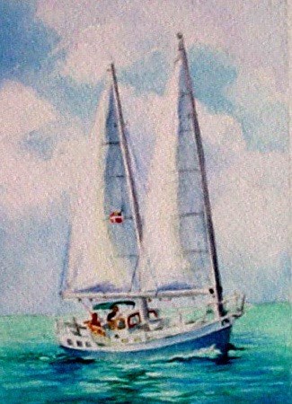 "Aka" original fine art by Jini James "Aka" original fine art by Jini James
