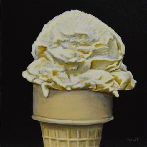 "One Scoop" original fine art by Kim Testone "One Scoop" original fine art by Kim Testone