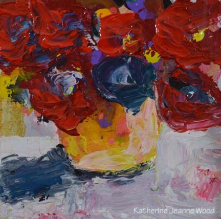 "Floral Series No 62" original fine art by Katie Jeanne Wood "Floral Series No 62" original fine art by Katie Jeanne Wood