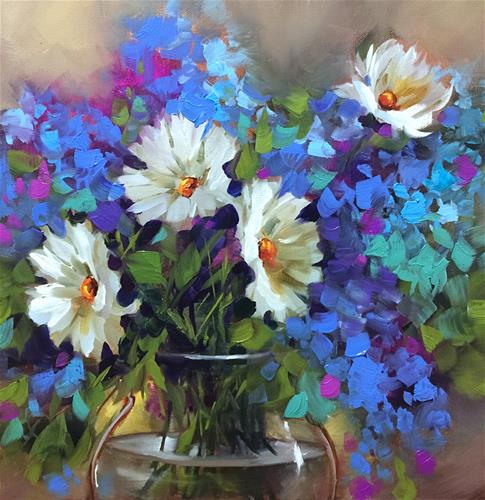 "Daisy Bedazzlers and a Kissimmee Florida Workshop" original fine art by Nancy Medina "Daisy Bedazzlers and a Kissimmee Florida Workshop" original fine art by Nancy Medina