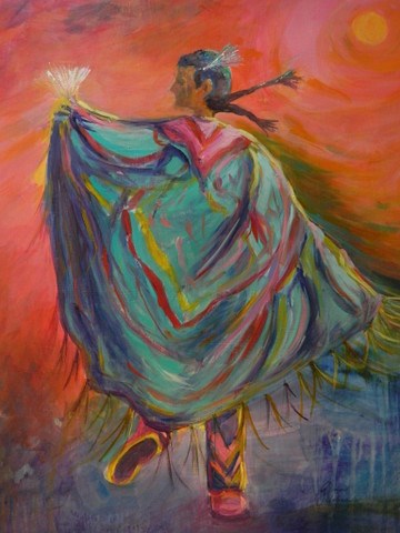 "Moon Dancer" original fine art by Gloria Urban "Moon Dancer" original fine art by Gloria Urban