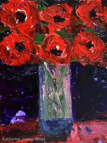 "Floral Series No 35" original fine art by Katie Jeanne Wood "Floral Series No 35" original fine art by Katie Jeanne Wood