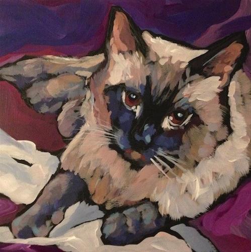 "Ari, March 2" original fine art by Kat Corrigan "Ari, March 2" original fine art by Kat Corrigan