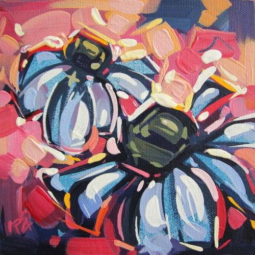 "Flower Abstraction 194" original fine art by Roger Akesson "Flower Abstraction 194" original fine art by Roger Akesson