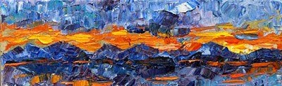 "Abstract Landscape Painting Last Light by Colorado Impressionist Judith Babcock" original fine art by Judith Babcock "Abstract Landscape Painting Last Light by Colorado Impressionist Judith Babcock" original fine art by Judith Babcock