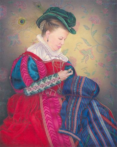 "Stitch in Time" original fine art by Cheryl Plautz "Stitch in Time" original fine art by Cheryl Plautz