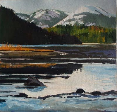 "Inner Lagoon" original fine art by Carole Baker "Inner Lagoon" original fine art by Carole Baker