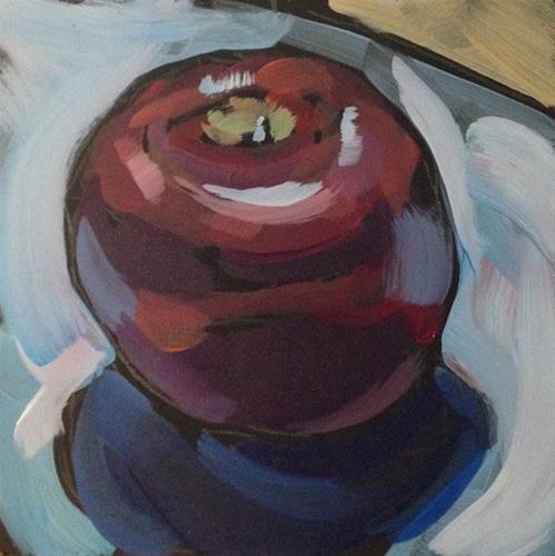 "An Apple For Your Thoughts" original fine art by Kat Corrigan "An Apple For Your Thoughts" original fine art by Kat Corrigan