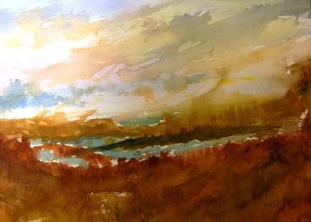 "Lagoon Whitecaps" original fine art by Nancy Hall "Lagoon Whitecaps" original fine art by Nancy Hall