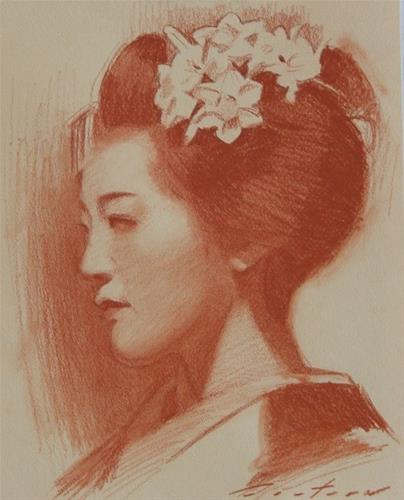 "Portrait of Tomitae" original fine art by Phil Couture "Portrait of Tomitae" original fine art by Phil Couture