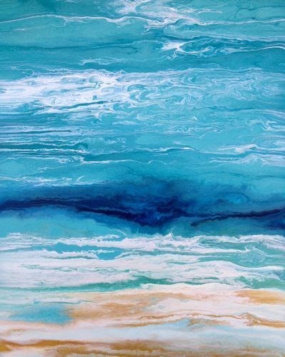 "Royal Wave II' by Kimberly Conrad" original fine art by Kimberly Conrad "Royal Wave II' by Kimberly Conrad" original fine art by Kimberly Conrad