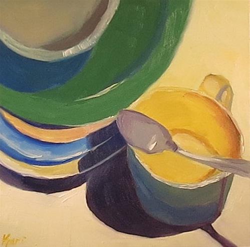 "Cup of Sunshine" original fine art by Kari Melen "Cup of Sunshine" original fine art by Kari Melen
