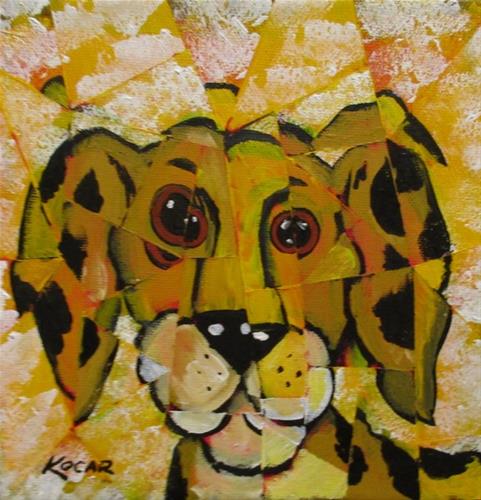 "Yellow Dog" original fine art by George Kocar "Yellow Dog" original fine art by George Kocar