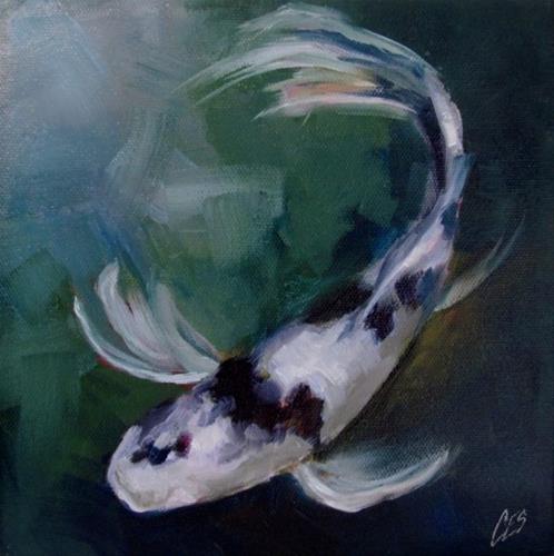 "Black and White Koi" original fine art by ~ces~ Christine E. S. Code "Black and White Koi" original fine art by ~ces~ Christine E. S. Code