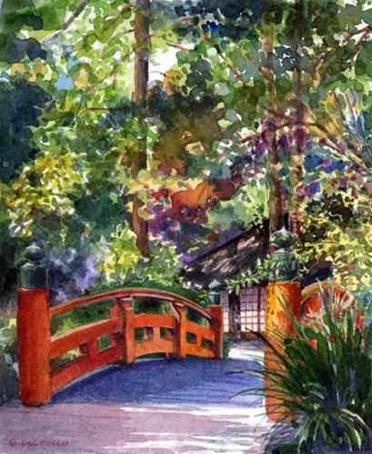 "Watercolor: Tea House (& naming your art)" original fine art by Belinda Del Pesco "Watercolor: Tea House (& naming your art)" original fine art by Belinda Del Pesco