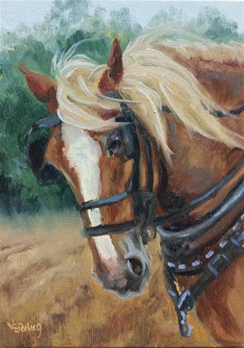 "Plow Horse-study" original fine art by Veronica Brown "Plow Horse-study" original fine art by Veronica Brown