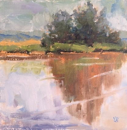 "Wetlands Reflection" original fine art by Victoria Biedron "Wetlands Reflection" original fine art by Victoria Biedron