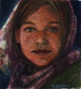 "Watercolor: Adventurous Heart (& inspired by Clausen’s portraits)" original fine art by Belinda Del Pesco "Watercolor: Adventurous Heart (& inspired by Clausen’s portraits)" original fine art by Belinda Del Pesco