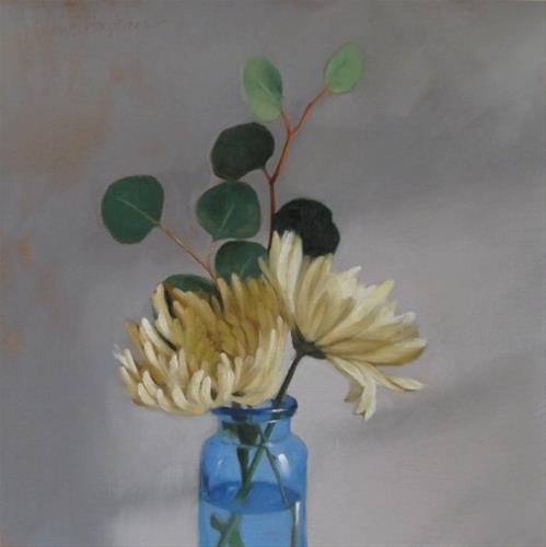 "Two Mums and some Monday musing" original fine art by Diane Hoeptner "Two Mums and some Monday musing" original fine art by Diane Hoeptner