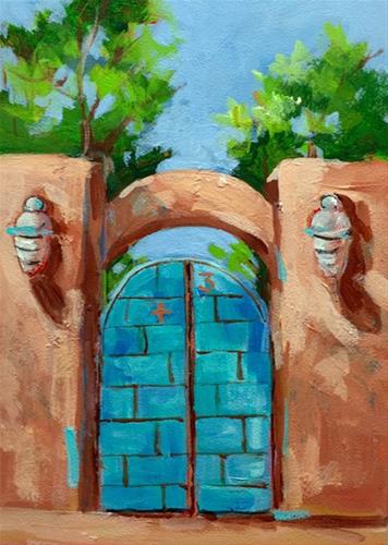"Santa Fe #2" original fine art by Suzy 'Pal' Powell "Santa Fe #2" original fine art by Suzy 'Pal' Powell