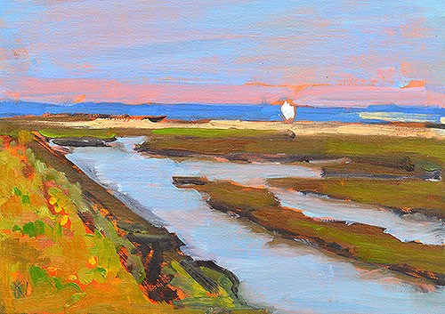 "San Diego River" original fine art by Kevin Inman "San Diego River" original fine art by Kevin Inman