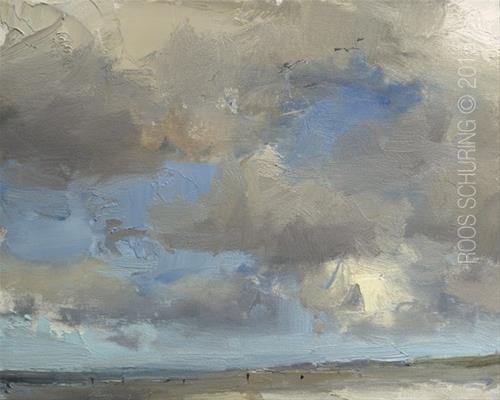 "Painting Clouds Seascape “Sky and Clouds”" original fine art by Roos Schuring "Painting Clouds Seascape “Sky and Clouds”" original fine art by Roos Schuring