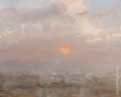 "Love for the Red Sun" original fine art by Roos Schuring "Love for the Red Sun" original fine art by Roos Schuring