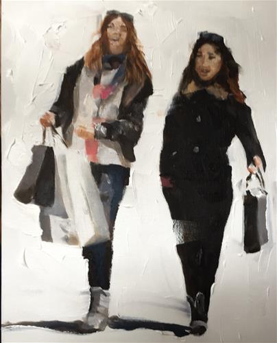 "Shoppers" original fine art by James Coates "Shoppers" original fine art by James Coates