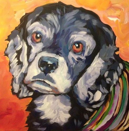 "Frankie" original fine art by Kat Corrigan "Frankie" original fine art by Kat Corrigan