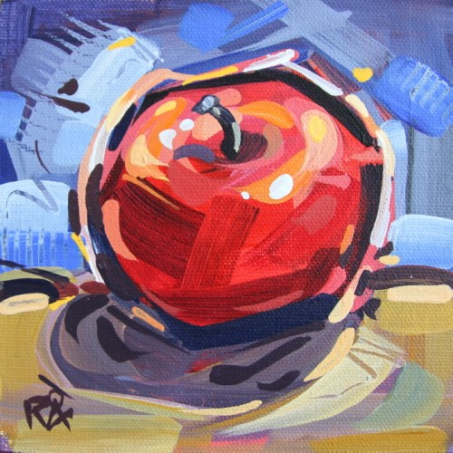 "Apple Abstraction 24" original fine art by Roger Akesson "Apple Abstraction 24" original fine art by Roger Akesson